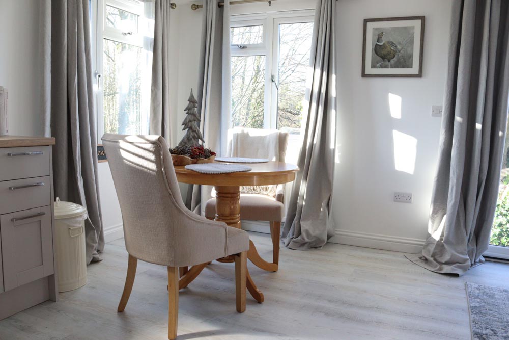 Meadow Cottage is a luxury, dog-friendly holiday chalet with a hot tub, sleeps two | Downwood Holidays, Dorset