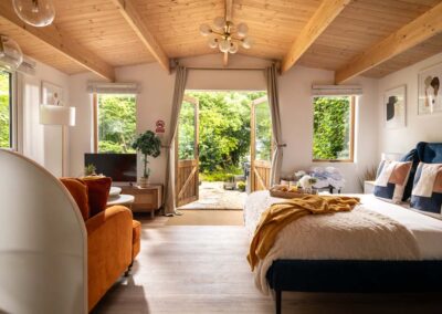 Luxury holiday chalet with hot tub in Dorset. Sleeps 2 guests | Downwood Holidays