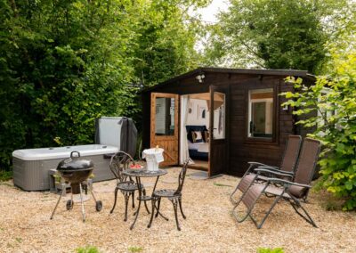Luxury holiday chalet with hot tub in Dorset. Sleeps 2 guests | Downwood Holidays