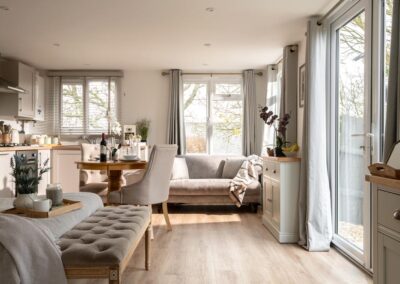 Meadow Cottage is a luxury, dog-friendly holiday chalet with a hot tub, sleeps two | Downwood Holidays, Dorset