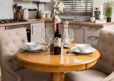 Meadow Cottage is a luxury, dog-friendly holiday chalet with a hot tub, sleeps two | Downwood Holidays, Dorset